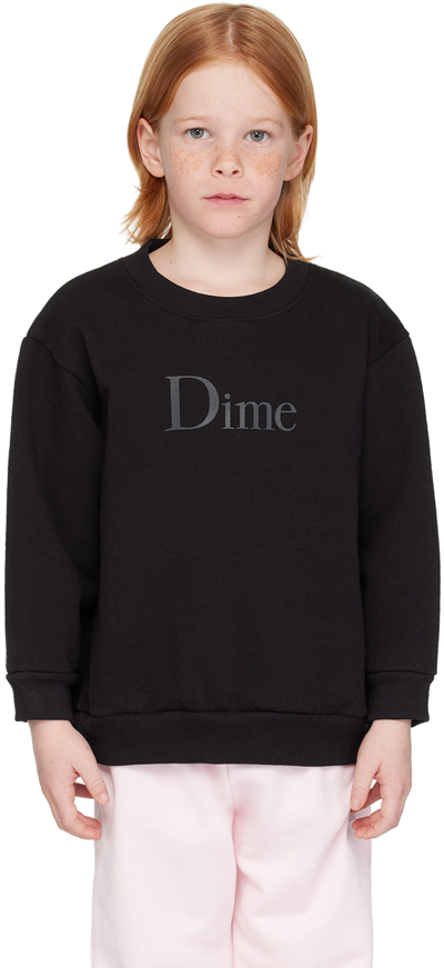 Shop Dime Kids Black Printed Sweatshirt