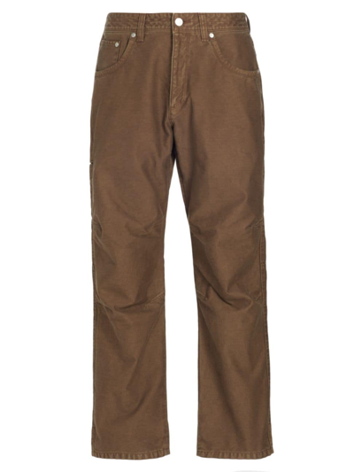 Shop John Elliott Men's Emilio Cotton Work Pants In Brown
