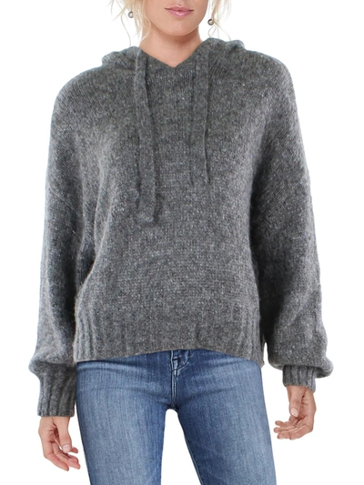 Shop Z Supply Womens Wool Blend Long Sleeves Hooded Sweater In Grey