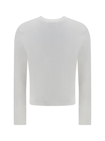Shop Loulou Studio Long Sleeve Jersey In White