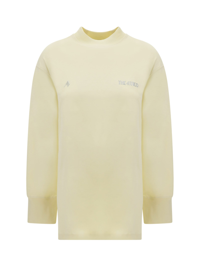 Shop Attico Plaque Sweatshirt In Butter