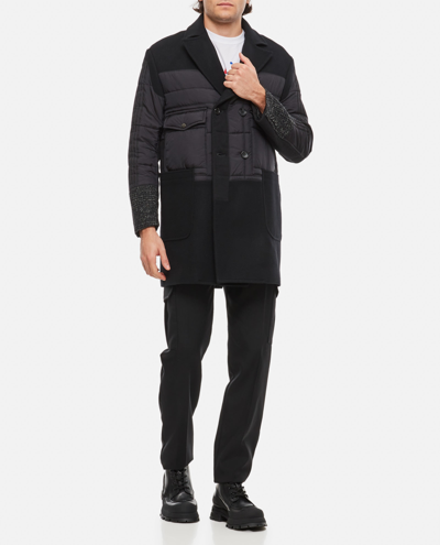 Shop Junya Watanabe Coat In Black