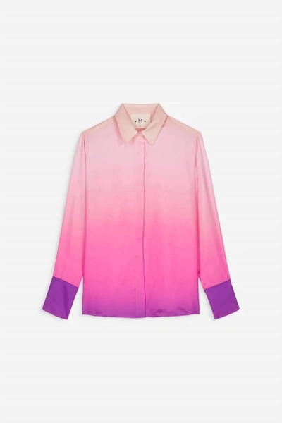 Shop Dmn Regina Sunrise Shirt In Pink