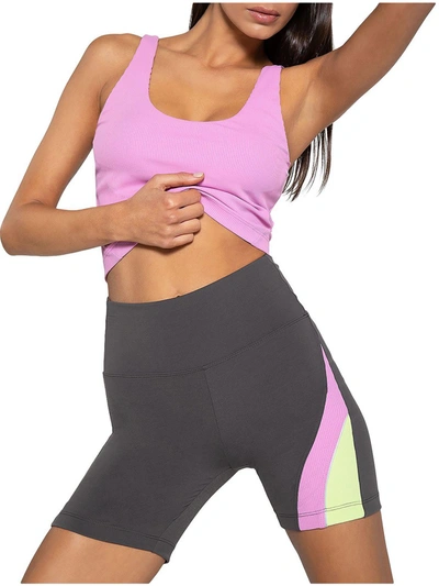 Shop Koral Korra Womens Crop Fitness Tank Top In Pink
