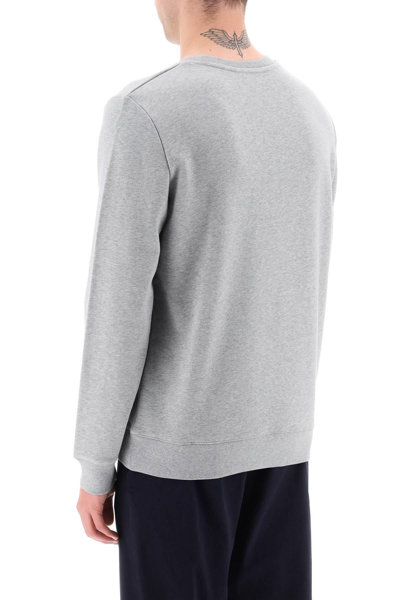 Shop Apc Flock V.p.c. Logo Sweatshirt In Grey