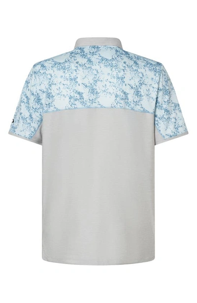 Oakley Sand Block Polo In Stonewash Blue