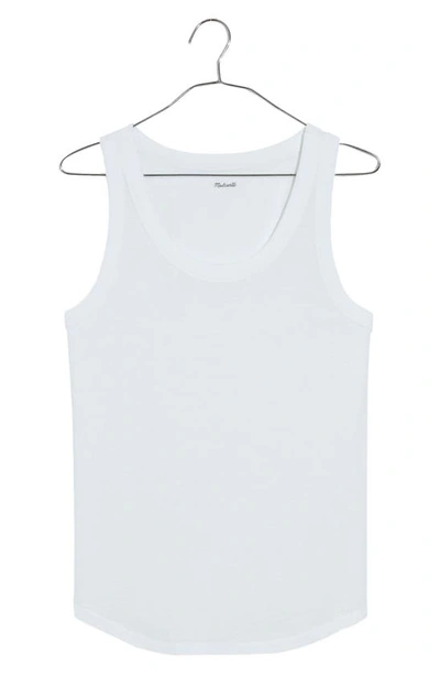 Madewell Faro Whisper Tank In Optic White
