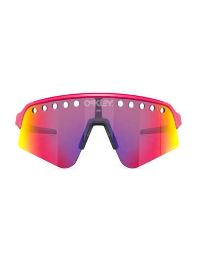 Shop Oakley Men's 39mm Shield Sunglasses In Pink