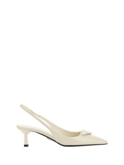 Shop Prada Pumps In Avorio