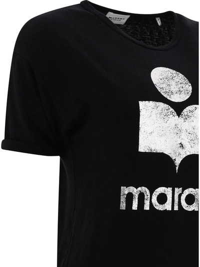 Shop Isabel Marant Étoile "koldi" T-shirt In Black
