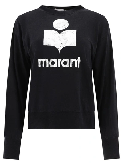 Shop Isabel Marant "klowia" T-shirt In Black