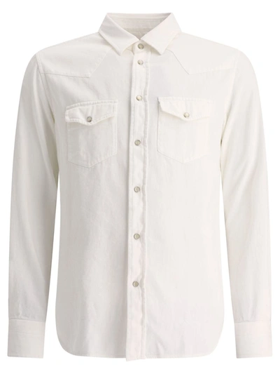 Shop Tom Ford Shirt With Chest Pockets In White
