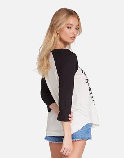 Lauren Moshi Maglan Woodstock Flag In Faded White/onyx
