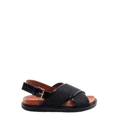 Shop Marni Sandals In Black