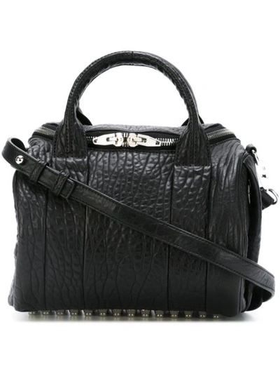 Alexander Wang Mini Rockie In Pebbled Black With Antique Brass
