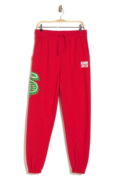 Shop Billionaire Boys Club Straight Font Sweat Pants In Red