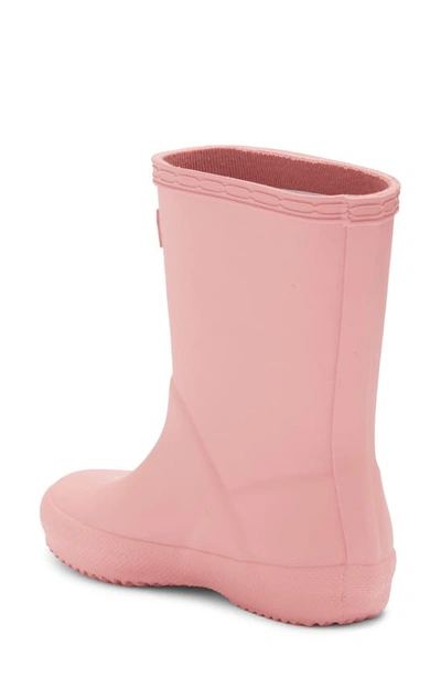 Shop Hunter Kids' First Classic Rain Boot In Purring Pink