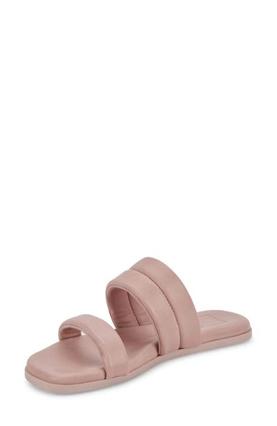 Shop Dolce Vita Adore Slide Sandal In Rose Leather