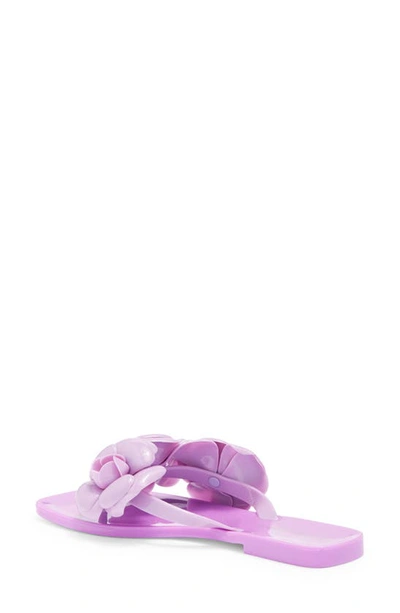 Shop Jeffrey Campbell Fleuris Jelly Flip Flop In Lilac Combo