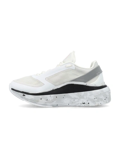 Shop Adidas By Stella Mccartney Eartlight Mesh Running Shoes Woman In White/grey/black