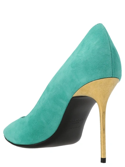 Balmain Ruby Stiletto Pumps In Blue