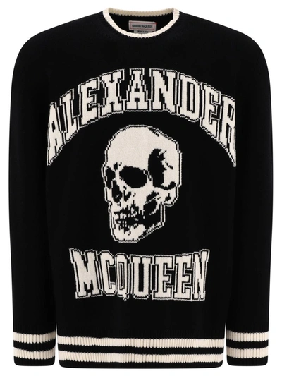 Shop Alexander Mcqueen "skull" Sweater In Black