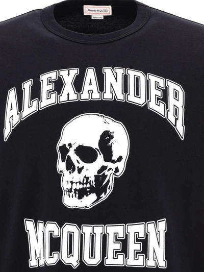Shop Alexander Mcqueen "skull" T-shirt In Black