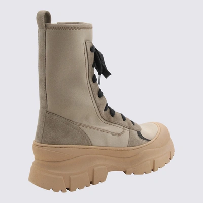 Shop Brunello Cucinelli Beige Leather Boots