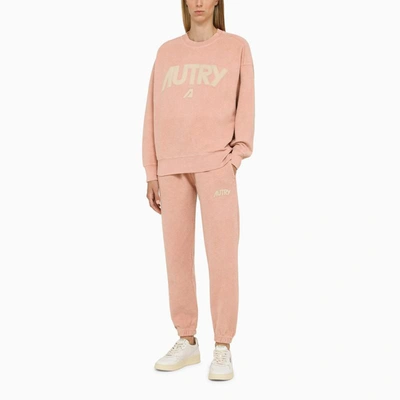 Shop Autry Jersey Jogging Trousers In Pink