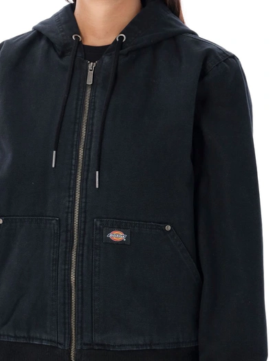 Shop Dickies Sherpa Lined Jacket In Black