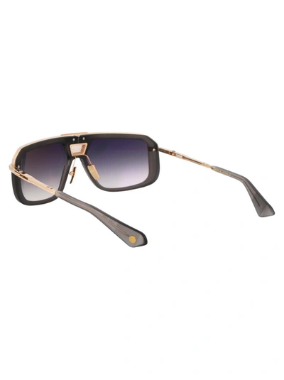 Shop Dita Sunglasses In Satin Crystal Grey - White Gold To Clear