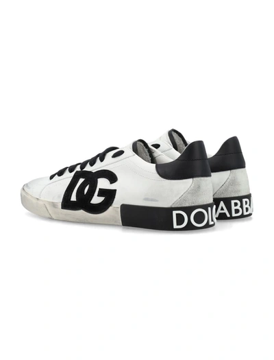 Shop Dolce & Gabbana New Low Top Sneaker In White/black
