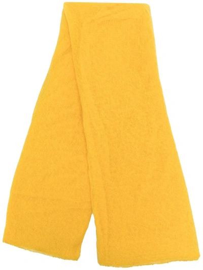 Shop Botto Giuseppe Lightweight Cashmere Scarf In Yellow