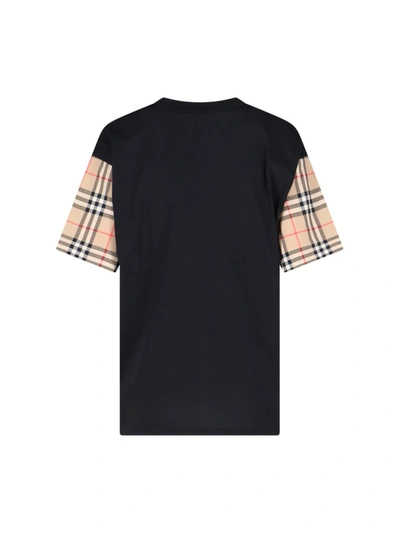 Shop Burberry T-shirts And Polos In Black