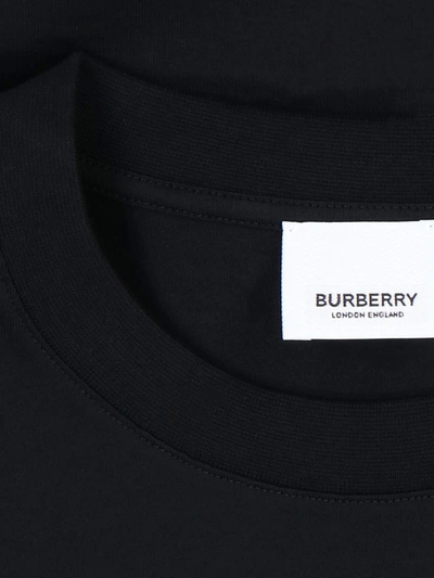 Shop Burberry T-shirts And Polos In Black