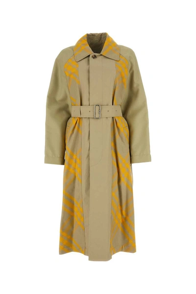Shop Burberry Trench In Multicoloured