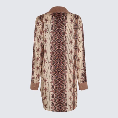 Shop Etro Multicolor Wool And Silk Shirt In White