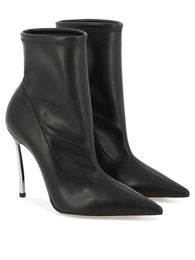 Shop Casadei "blade Lab" Ankle Boots In Black