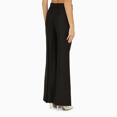 Shop Chloé Flared Trousers In And In Black