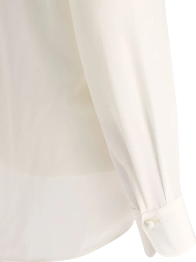 Shop Chloé Scarf Blouse In White