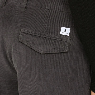 Shop Department 5 Regular Ribbed Trousers In Grey