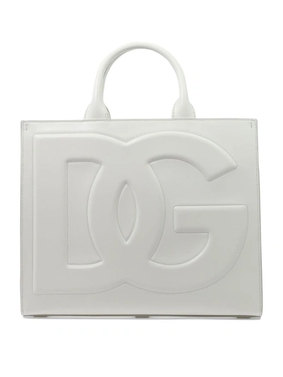 Shop Dolce & Gabbana "dg" Handbag In White