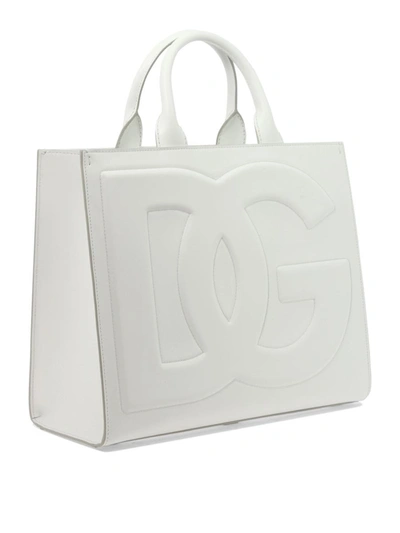 Shop Dolce & Gabbana "dg" Handbag In White
