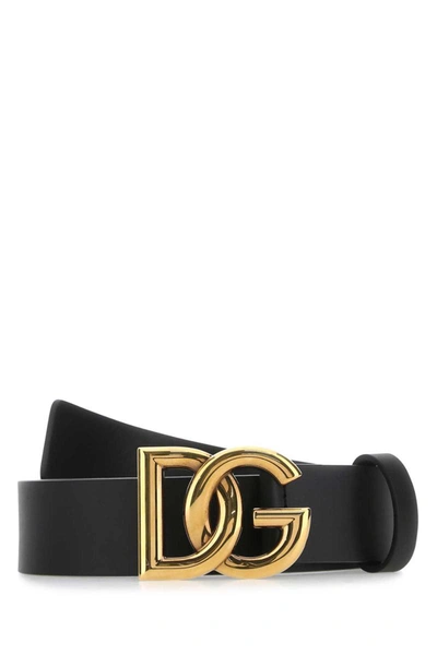 Shop Dolce & Gabbana Belt In Black