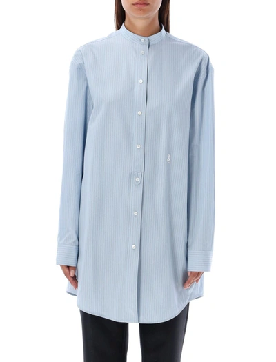 Shop Jil Sander Shirt Stripes In Blue