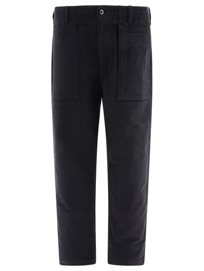 Shop Engineered Garments "fatigue" Trousers In Black
