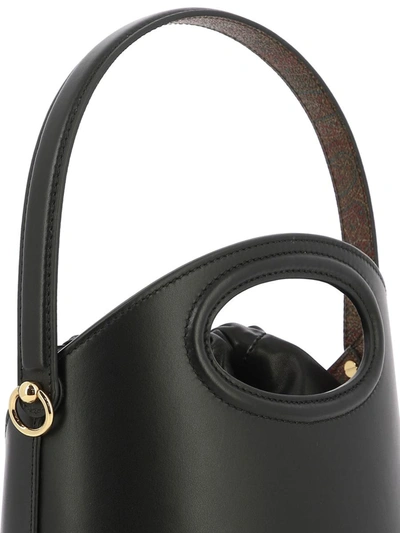 Shop Etro "saturno" Shoulder Bag In Black