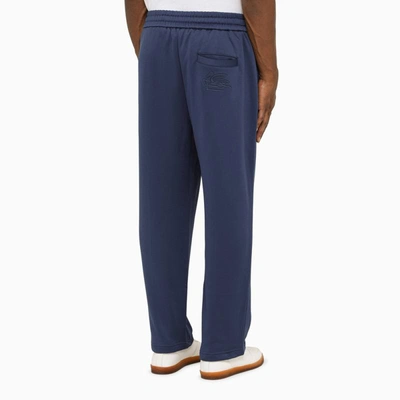 Shop Etro Jogging Trousers In Blue