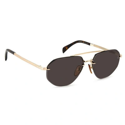 Shop Eyewear By David Beckham Sunglasses In Gold