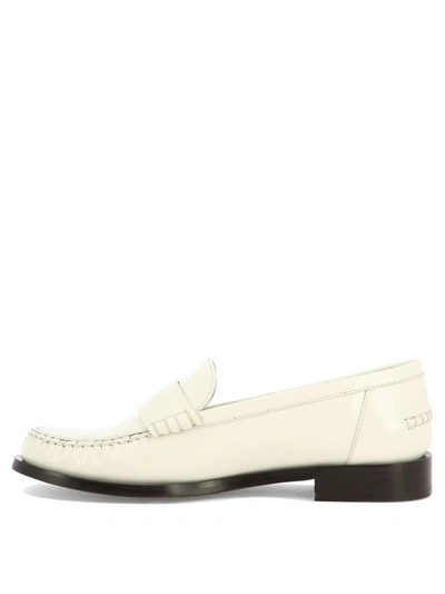 Shop Ferragamo "irina" Loafers In White